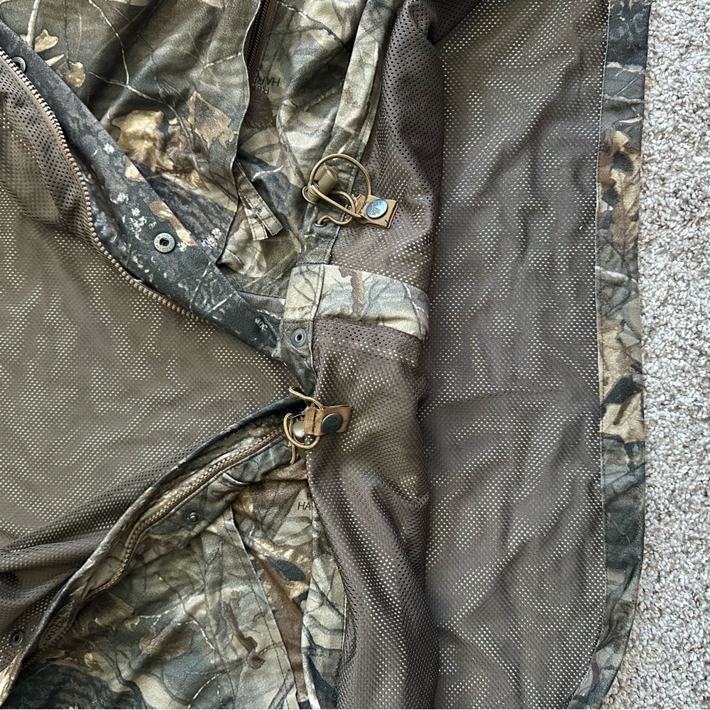 Pella Realtree Hardwoods Camo Full Zip Jacket Vintage Mens Size 2X REG Mesh Line - Picture 12 of 15